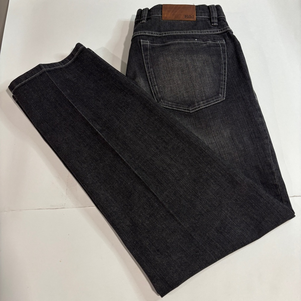 Hiltl Mens Denim Jeans Dude 36x30 5-Pocket Slim Fit Stretch Classic Black